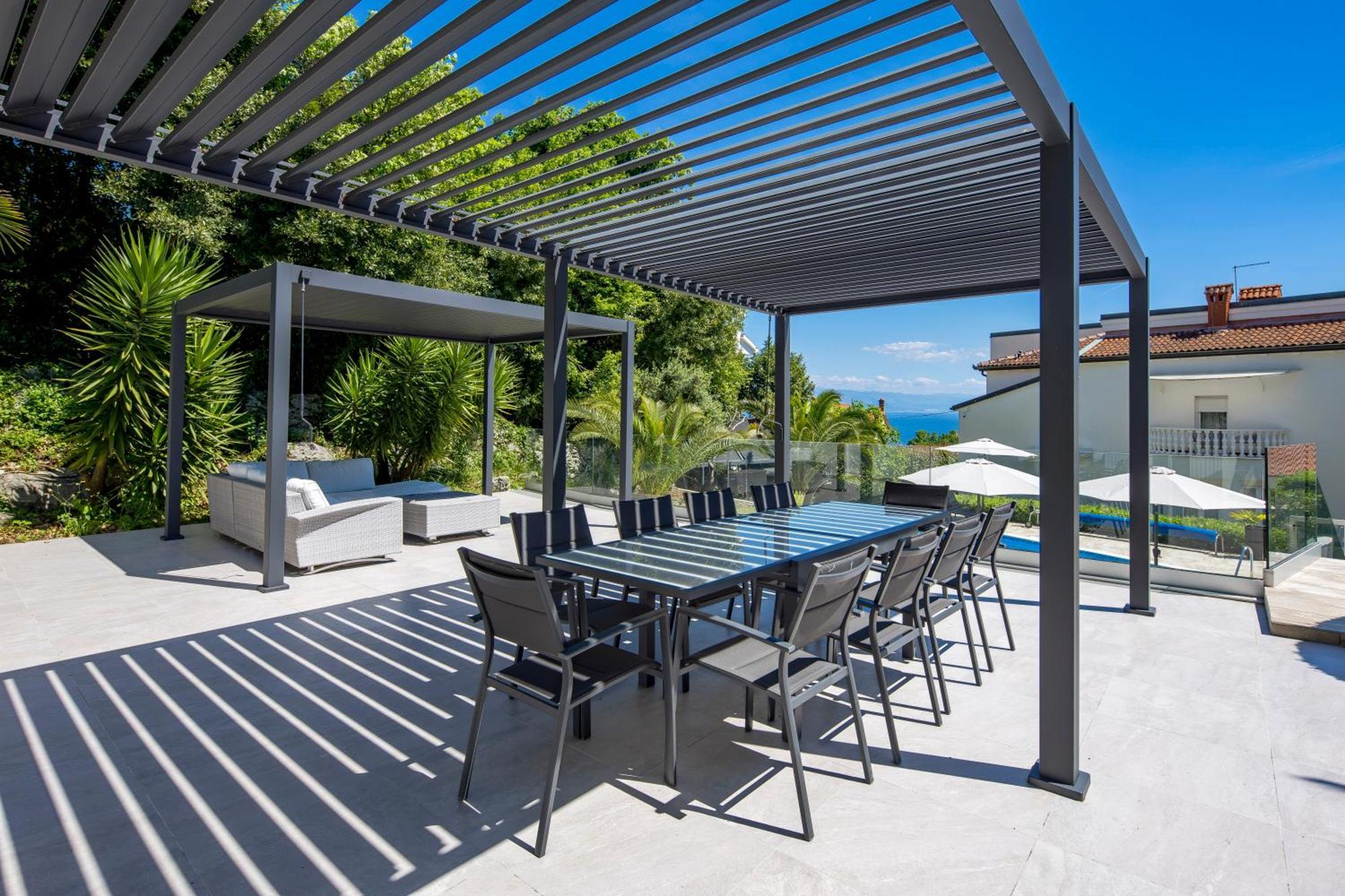 Villa Garden Apartment With Pool Abbázia Kültér fotó