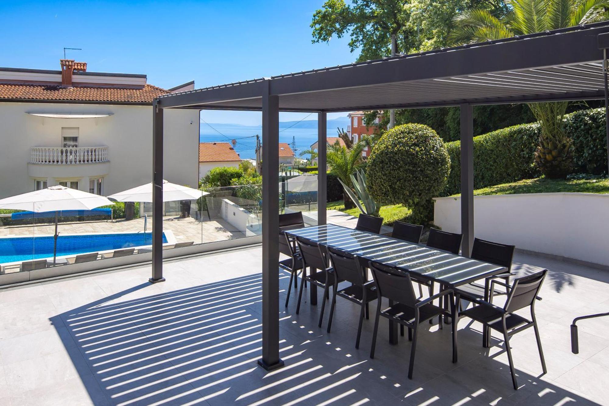 Villa Garden Apartment With Pool Abbázia Kültér fotó