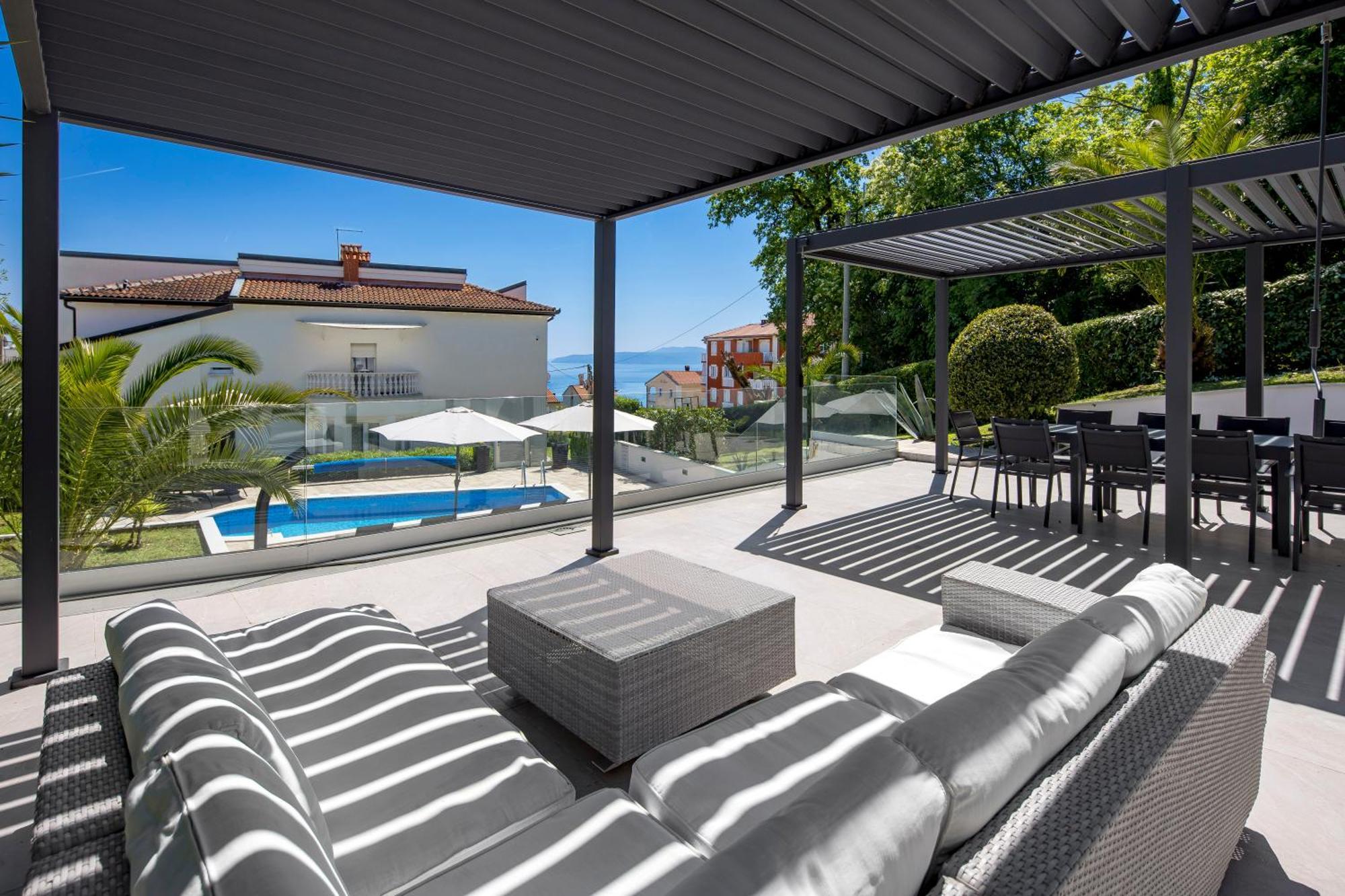 Villa Garden Apartment With Pool Abbázia Kültér fotó